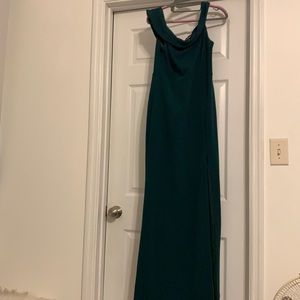 Emerald green formal dress